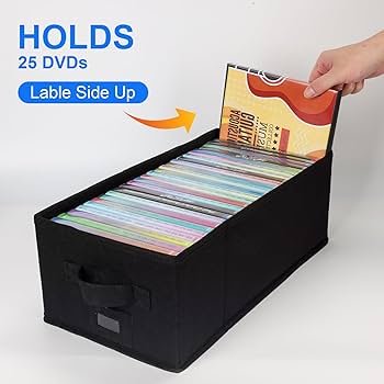 Amazon.com: BOATISLE DVD Storage Box with Handles and Lid – DVD